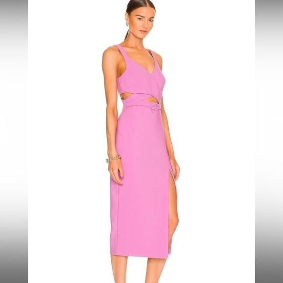 Revolve Likely Penelope dress in amethyst below the knee cut out size 0 - Picture 1 of 11